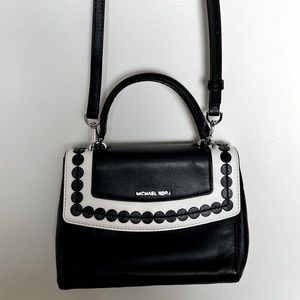 Michael Kors black and white mini bag